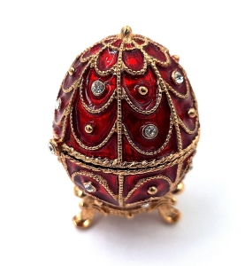 Szkatułka metalowa  Jajo Faberge 