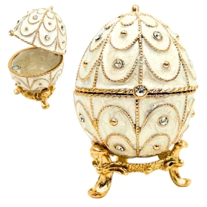 Szkatułka metalowa  Jajo Faberge  
