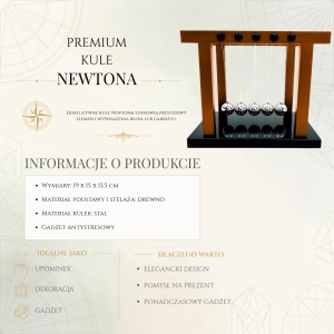 Duże Kulki Newtona Premium 