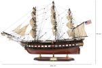 Drewniany model żaglowca USS Constitution