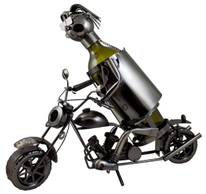 Stojak na butelkę Motocyklista